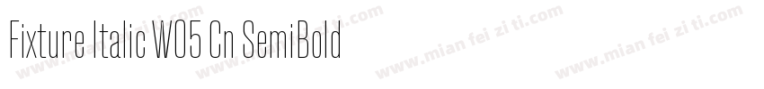 Fixture Italic W05 Cn SemiBold字体转换